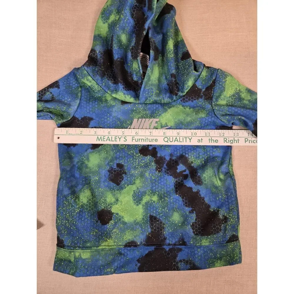 NWT‎ NIKE Futura Kids Hoodie 18 Months Black /Laser Blue